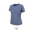 【FIRESTAR】女彈性圓領短袖T恤-慢跑 路跑 涼感 運動 上衣 反光 霧紫(DL261-13)