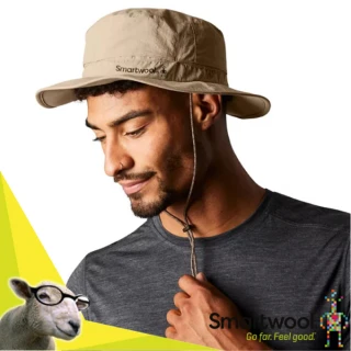 【SmartWool】可調式透氣登山圓盤帽.中盤帽.休閒帽(SW016628 卡其)