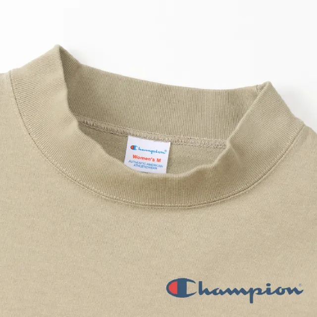 【Champion】官方直營-Womens刺繡Logo長袖Tee-女(深藍色)