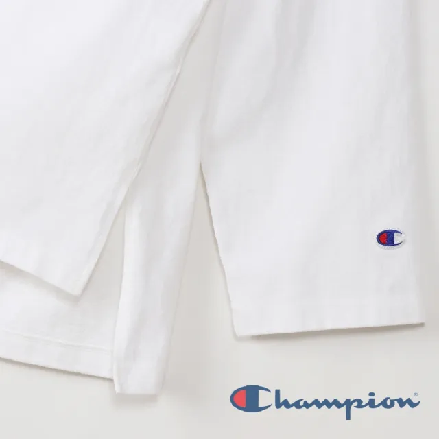 【Champion】官方直營 女款-LOGO刺繡長袖Tee-白色(CW-S405-010)