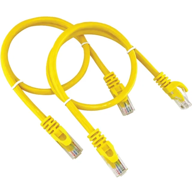 【POLYWELL】CAT6 乙太網路線 UTP 1Gbps/1000Mbps 50公分 [2入](適合ADSL/MOD/Giga網路交換器/無線路由器)