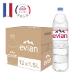 【Line社群專屬】Evian依雲天然礦泉水PET瓶1500mlx12入/箱