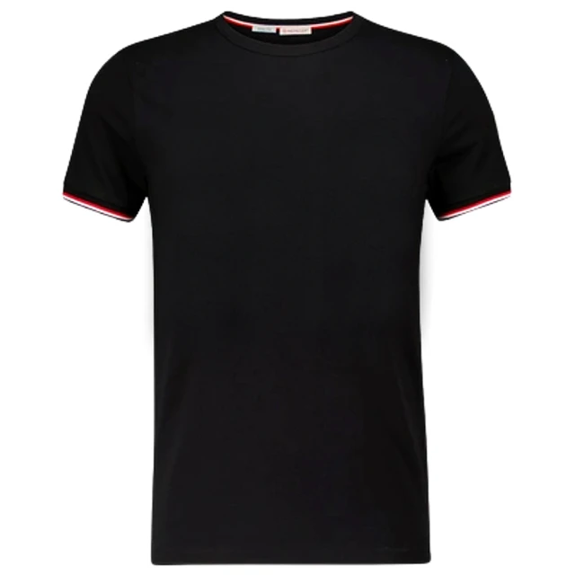 【MONCLER】男款 左臂品牌LOGO 短袖T恤-黑色(S號、M號、L號、XL號)