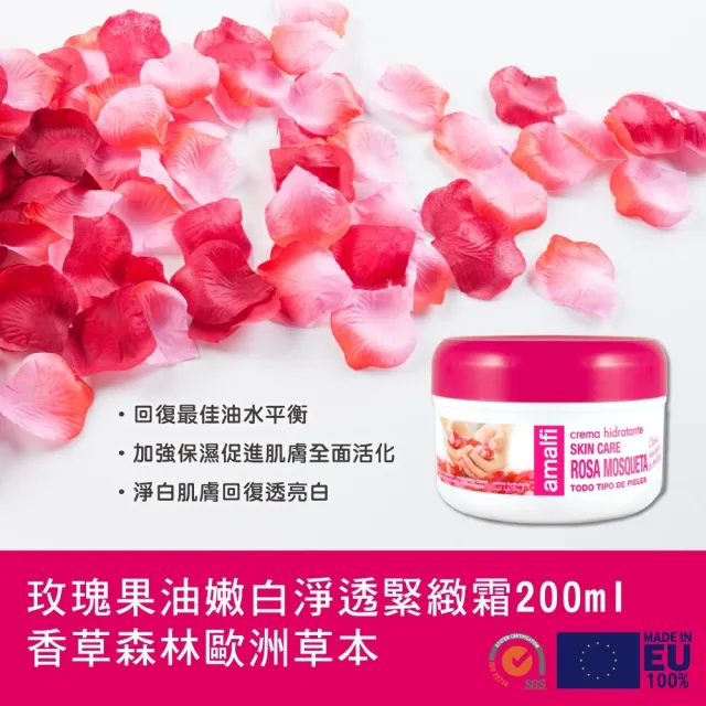 【CLIVEN 香草森林】玫瑰果油嫩白淨透緊緻霜(200ml)