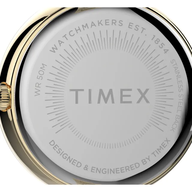 【TIMEX】天美時 風格系列 優雅知性女錶(黑x金 TXTW2V24100)