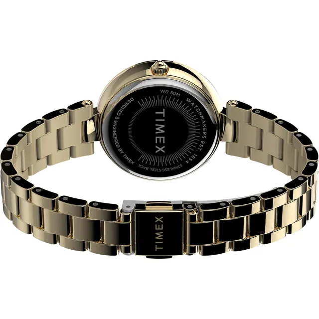【TIMEX】天美時 風格系列 優雅知性女錶(黑x金 TXTW2V24100)