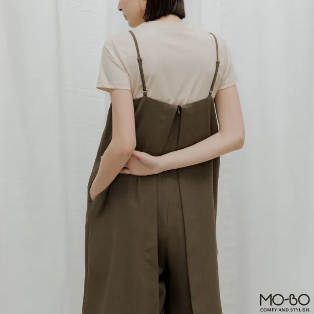 【MO-BO】春日暖陽假兩件連身褲(褲子)