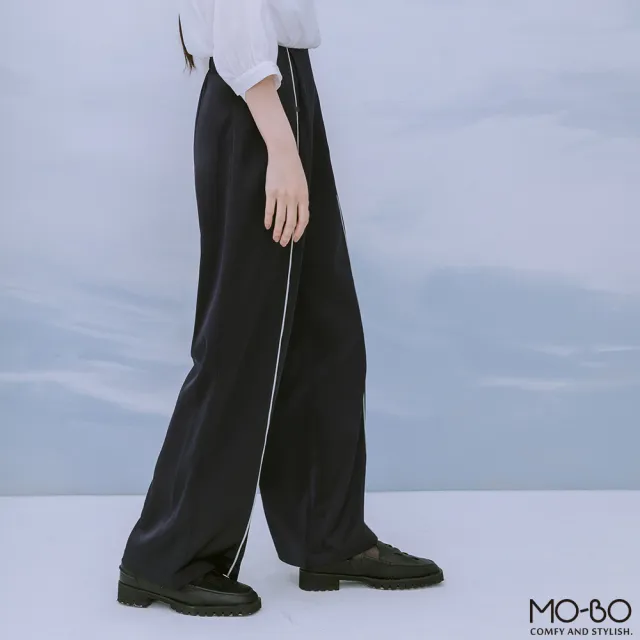【MO-BO】六本木前出芽設計落地褲(褲子)