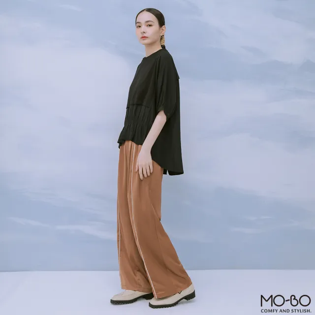 【MO-BO】六本木前出芽設計落地褲(褲子)