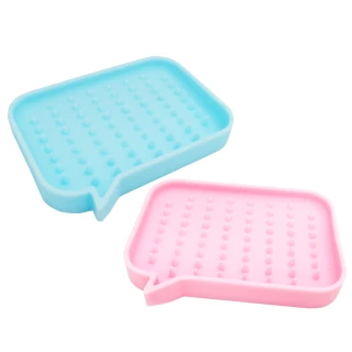 【MINONO 米諾諾】米諾諾可瀝水矽膠香皂盒(2入組)