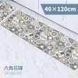【FL 生活+】奈米硅藻土速乾防滑吸水地墊-40*120-特長款1入(廚房水槽防水必備)