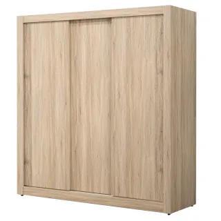 【WAKUHOME 瓦酷家具】Gadi清爽木紋風6尺滑門衣櫃A006-B106