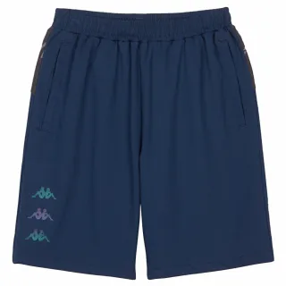 【KAPPA】義大利中性吸溼排汗針織半短褲(藏青 371D5YWB29)
