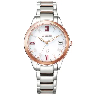 【CITIZEN 星辰】xC 亞洲限定自信閃耀光動能女錶-雙色/32mm 618限定(EO1234-51A)