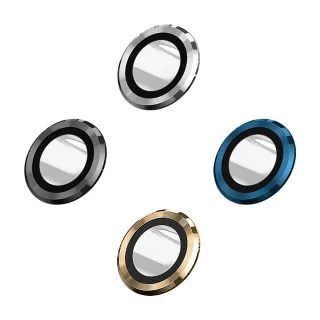 【Ayss】iPhone 13 mini / iPhone 13 藍寶石金屬邊框包覆式鏡頭保護貼(鋁合金屬-2入-金色)