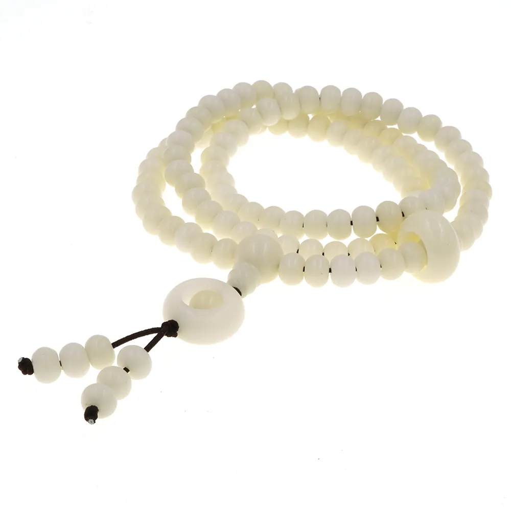 喜緣玉品】白玉菩提根福在眼前108顆念佛珠(5*7mm) - momo購物網- 好評