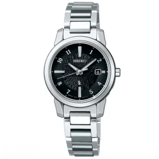 【SEIKO 精工】LUKIA 廣告款 鈦 萬年曆太陽能電波女錶/SK027(SSQV081J/1B35-0AN0D)