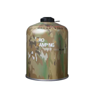 【Pro Kamping 領航家】迷彩高山瓦斯罐 450g  12入組(PK-450)