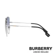 【BURBERRY 巴寶莉】金屬經典格紋太陽眼鏡(BE3136D-100519 60mm)