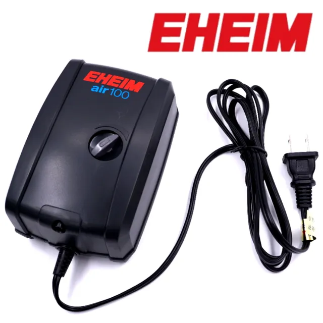 【EHEIM 伊罕】單孔打氣機100型低噪音打氣幫浦附可調氣泡石(淡海水觀賞魚魚缸使用 3701型)