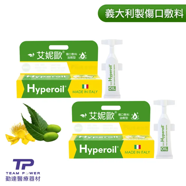 【TEAMPOWER 勤達】艾妮歐義大利製傷口保護共2盒-5ml/盒油劑/凝膠(推薦醫療用保護)