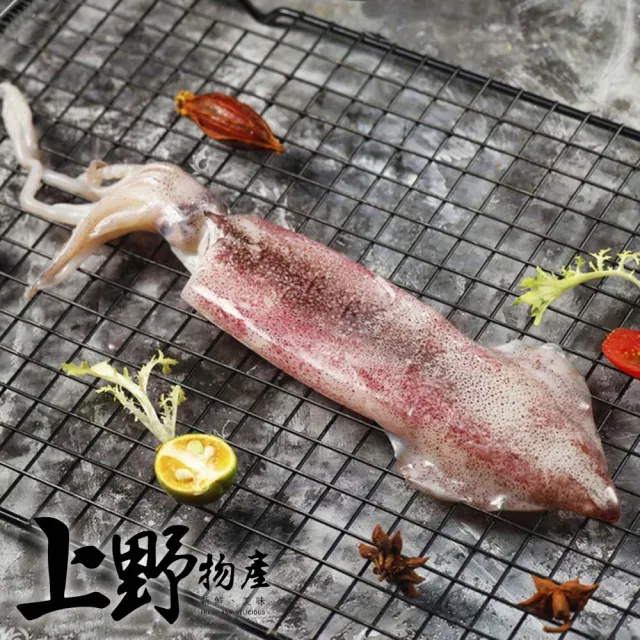 【上野物產】12隻 台灣產 魷魚冰捲(250g±10%/隻)