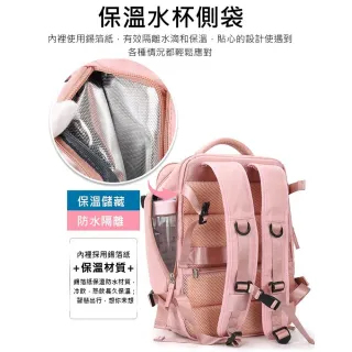 【ROYAL LIFE】雙11 乾濕分離多收納輕旅行後背包-4入組(旅行 露營 防水包  保溫 收納包 鞋包 多