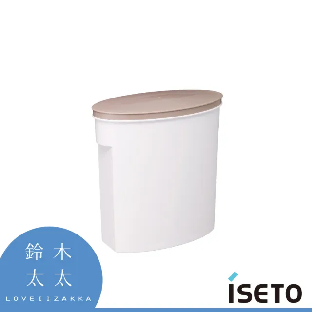 【日本ISETO】小家庭儲米桶附量杯-5kg 共3色(鈴木太太公司貨)