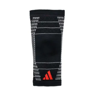 【adidas 愛迪達】3D立體針織護肘-護具 台灣製 吸濕排汗 愛迪達 黑橘(MG0044)