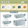 【FL生活＋】日式可疊加收納箱-超值16件組(5色4款/卡扣上蓋/收納盒)