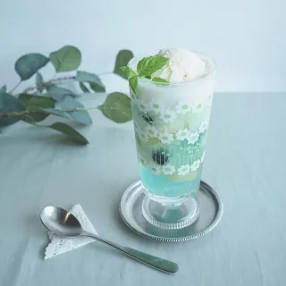 【日本ADERIA】多款任選5個 昭和復古高腳玻璃杯 305ml 五款花色