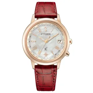 【CITIZEN 星辰】xC系列 限量 光動能 電波鈦金屬腕錶 36mm(CB1105-02W)