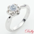 【DOLLY】18K金 求婚戒0.50克拉完美車工鑽石戒指(031)