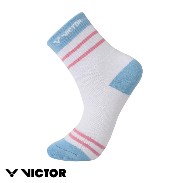 【VICTOR 勝利體育】運動襪 中筒、止滑 尺寸M(C-5082 A 白)