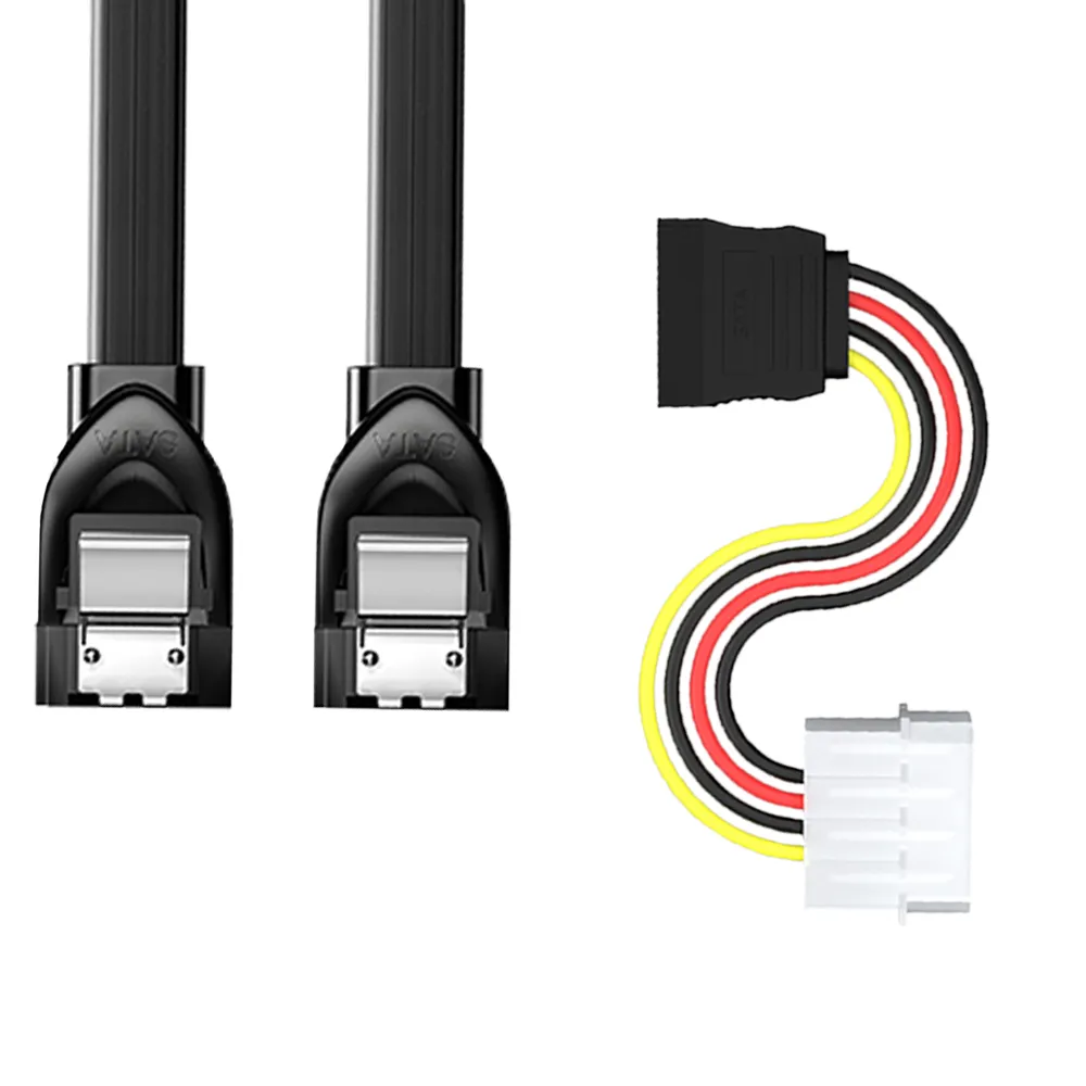 【山澤】SATA3.0 6Gbps雙通道SSD固態硬碟高速傳輸線+電源線套組