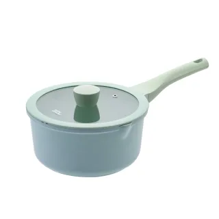 【CookPower 鍋寶】Minttu系列不沾鑄造單柄湯鍋20CM-IH/電磁爐適用(含蓋)