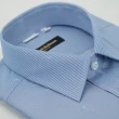 【金安德森】藍色細條紋窄版短袖襯衫