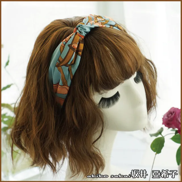 【Akiko Sakai】甜美少女日系和風打結造型髮箍(生日 送禮 禮物)