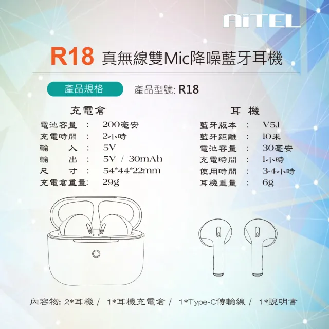 TWS真無線藍牙耳機(精巧好音質)