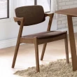 【obis】伯尼淺胡桃咖啡布餐椅