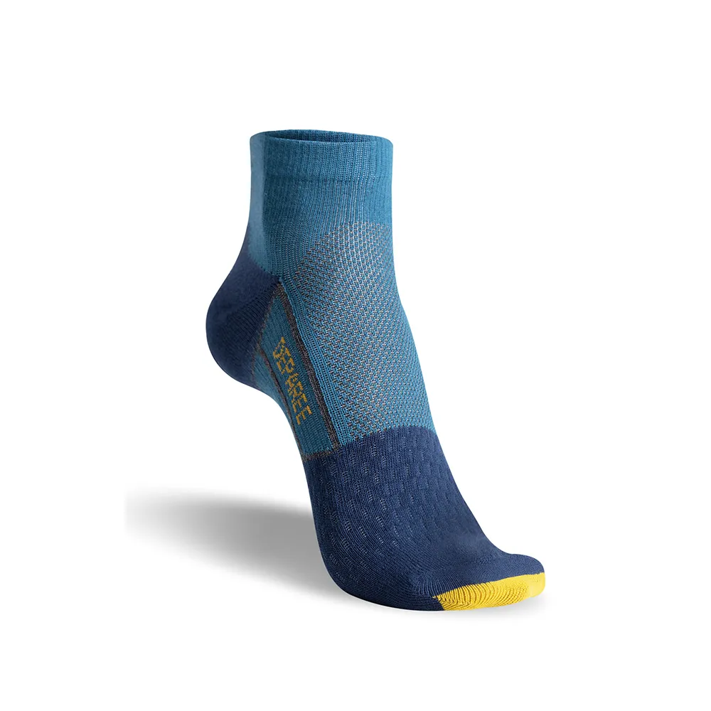 【蒂巴蕾】石墨烯氧化鋅抑菌消臭襪-孔雀綠色_太空梭(1雙組/足弓支撐/機能襪)