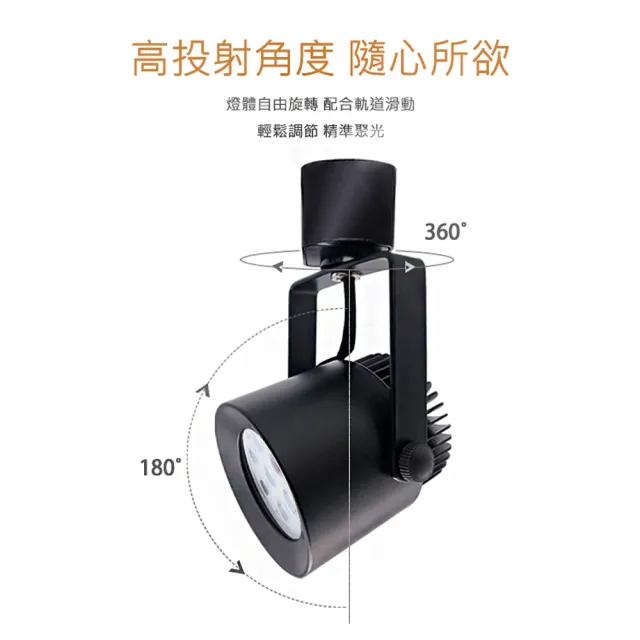 【聖諾照明】LED 7W 7燈 軌道燈 德國歐司朗晶片 白色外殼(迷你居家款 CNS國家認證)