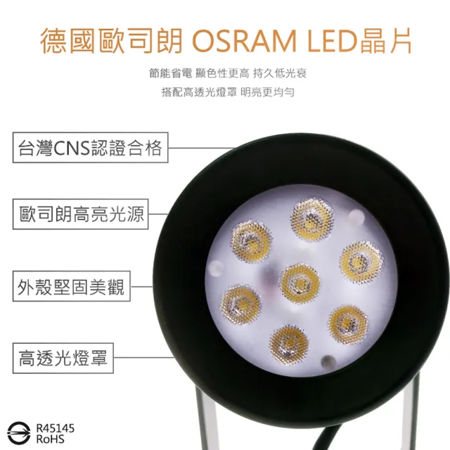 【聖諾照明】LED 7W 7燈 軌道燈 德國歐司朗晶片 黑色外殼(迷你居家款 CNS國家認證)