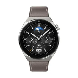 【HUAWEI 華為】WATCH GT3 Pro GPS 46mm 健康運動智慧手錶(時尚款-灰)