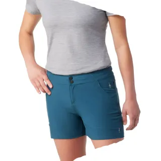 【SmartWool】女 Merino Sport 輕量登山短褲.休閒短褲(SW016607 暮光藍)