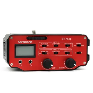 【Saramonic 楓笛】SR-PAX2 單眼相機、攝影機混音器(勝興公司貨)