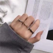 【00:00】金屬戒指 線條戒指 單結戒指/韓國設計極簡金屬線條單結造型開口戒戒指(3色任選)