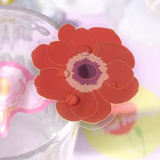 【德德小品集】和紙裝飾貼紙 水彩畫系列(英倫風 復古風 數字 花卉 草木 動物 星空 鯨魚)