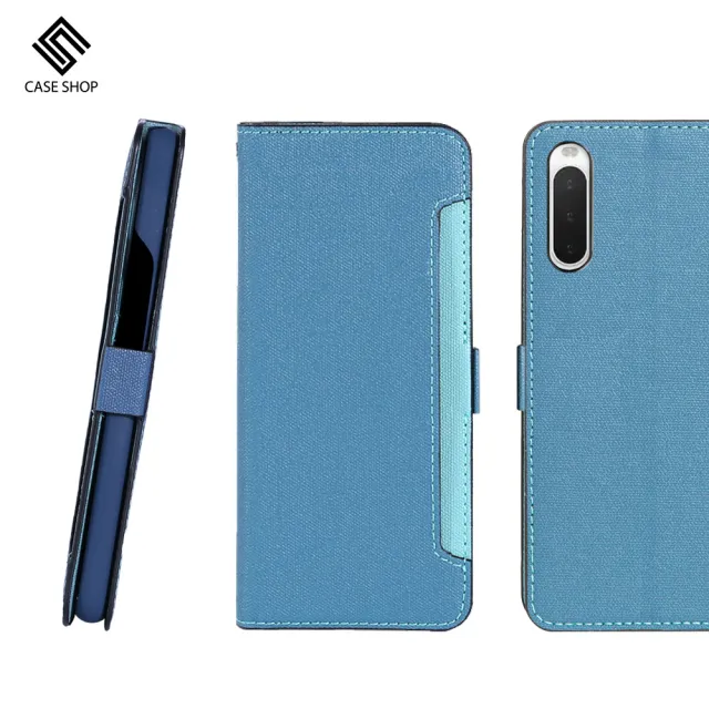 【CASE SHOP】SONY Xperia 10 IV 側立式皮套(隱藏收納功能)