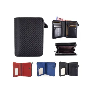 【玩皮工坊】碳纖維牛皮2折 LH897 男士中夾(三色可選)